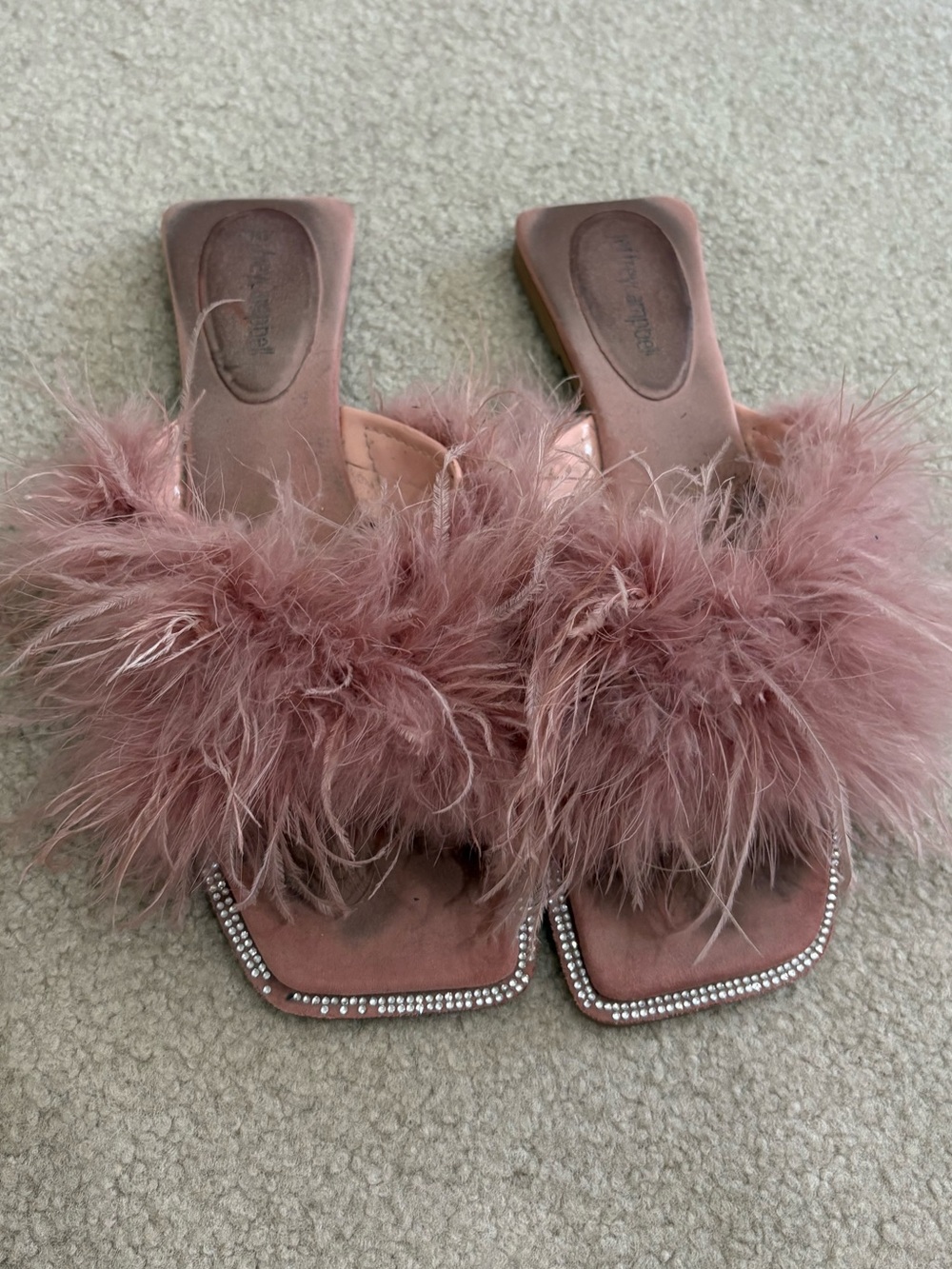 Jeffrey Campbell Pink Fuzzy Slides